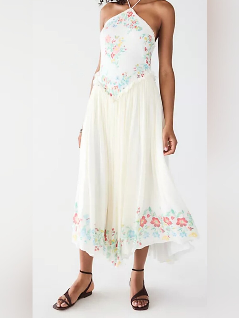 Free People Lila Summer Open Back Midi Dress